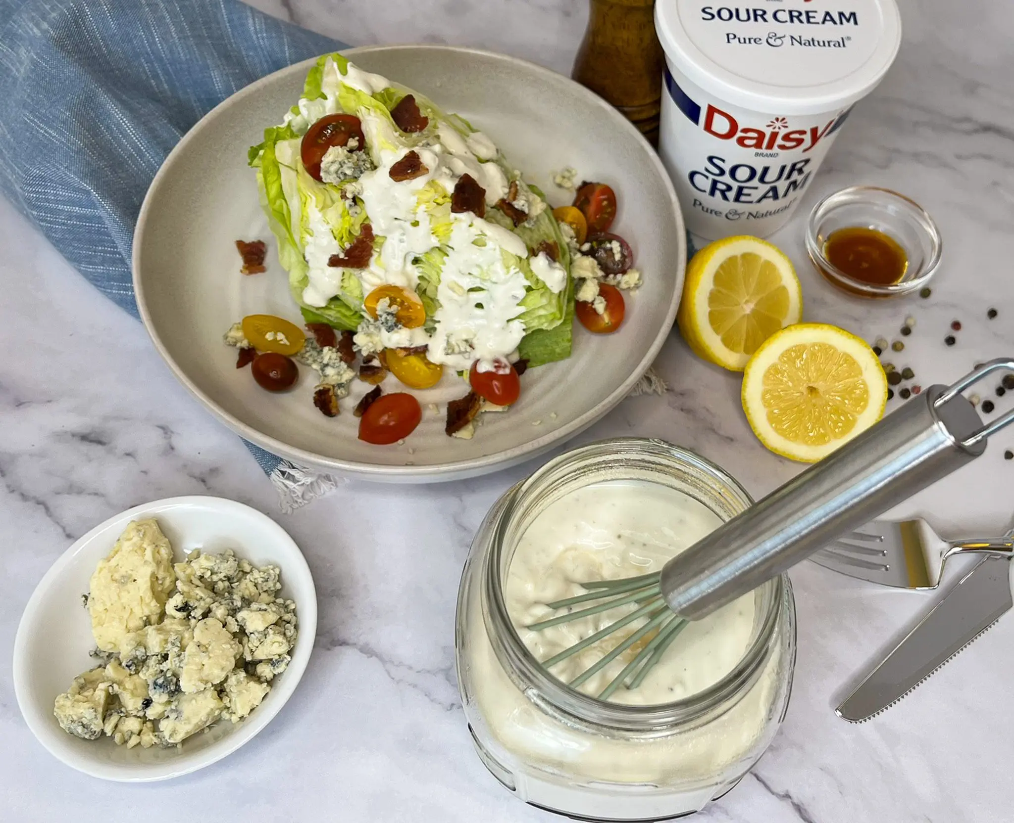 Click to open Creamy Blue Cheese Salad Dressing recipe