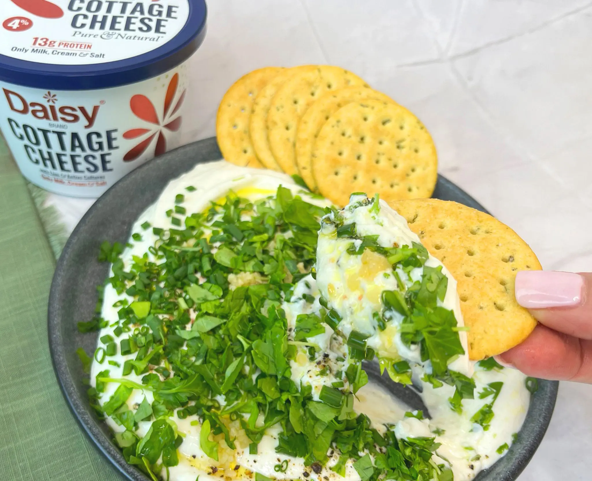 Click to open High-Protein Herb Dip recipe