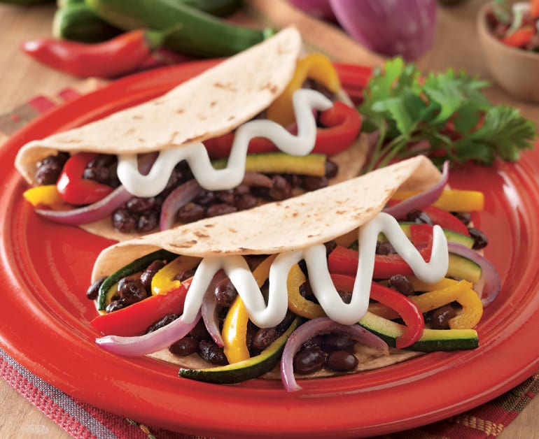 View recommended Black Bean and Veggie Fajitas recipe