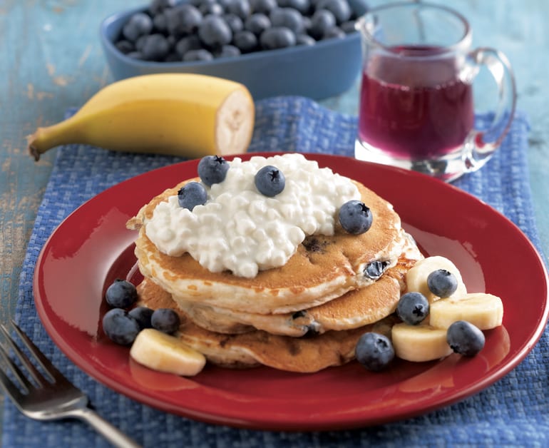 Thumbnail image for Blueberry Banana Pancakes