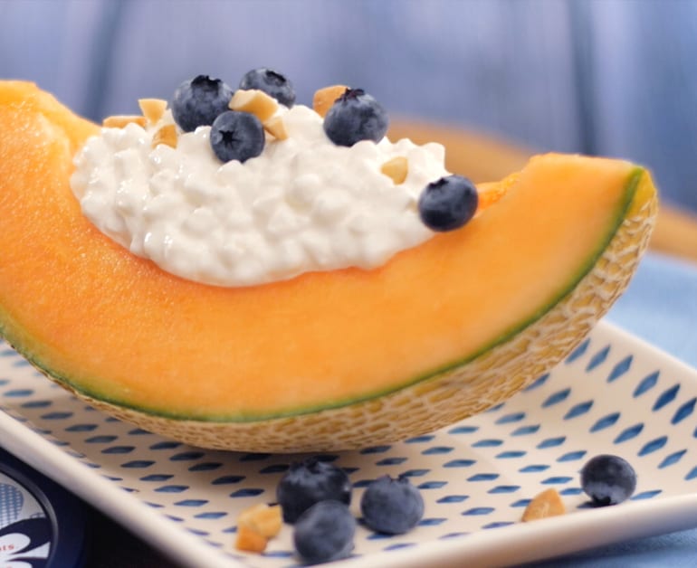 View recommended Protein Packed Cantaloupe Berry Bowls recipe