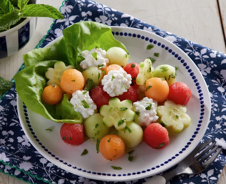 View recommended Cucumber Melon Salad recipe