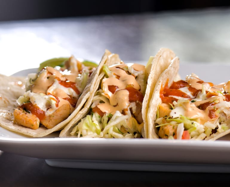 Thumbnail image for Fish Tacos with Fiery Jicama Slaw