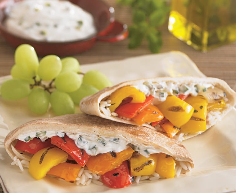 View recommended Grilled Mediterranean Pitas recipe