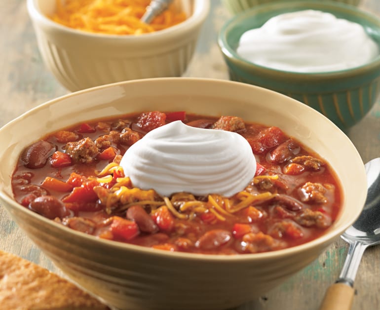 View recommended Hearty Chili recipe