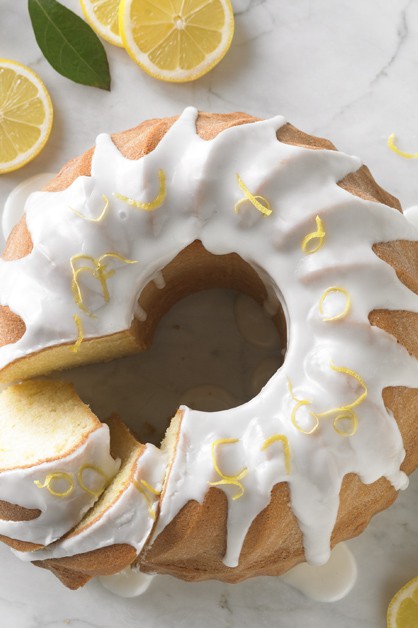 Lemon Sour Cream Pound cake