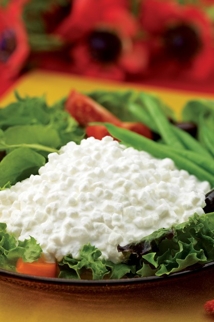 MIXED GREENS WITH COTTAGE CHEESE 770x628