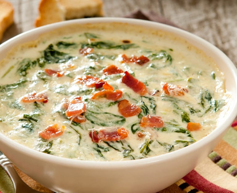 Queso Spinach-Bacon Dip slider image 1