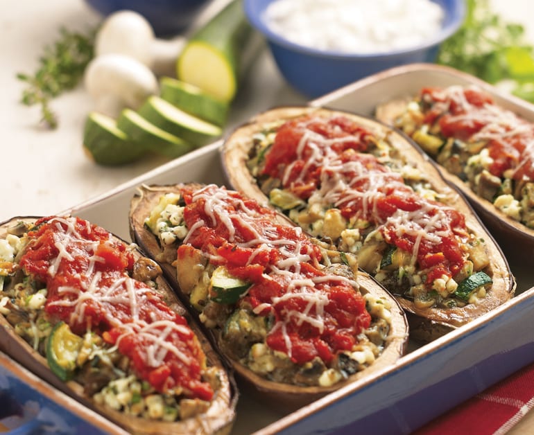 Thumbnail image for Ratatouille-Stuffed Eggplant