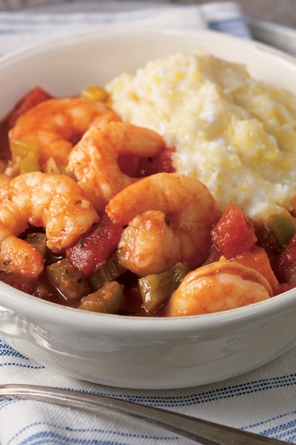 SHRIMP CREOLE WITH CHEESY POLENTA770x628