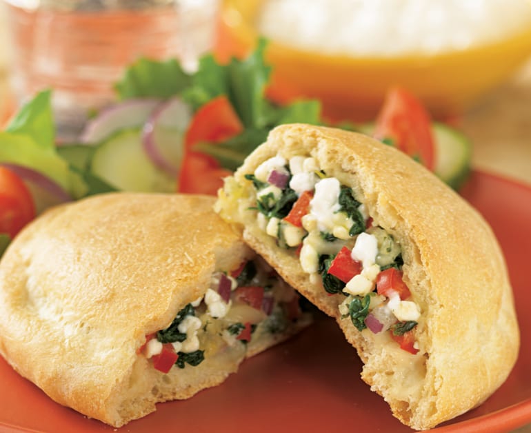 Thumbnail image for Spinach and Cheese Calzones