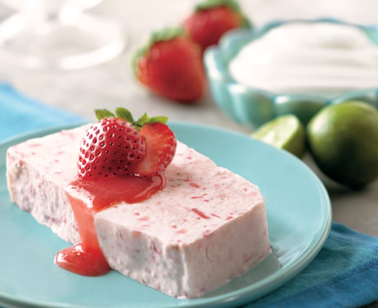 Strawberry and Lime Semifreddo slider image 1