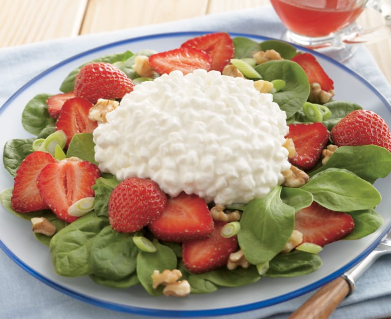 Thumbnail image for Strawberry, Spinach, & Cottage Cheese Salad