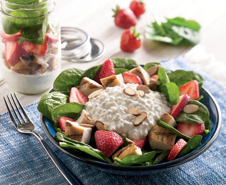 View recommended Strawberry Spinach Shaken Salad recipe