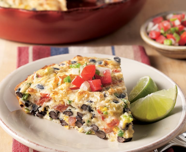 View recommended Tex-Mex Crustless Quiche recipe