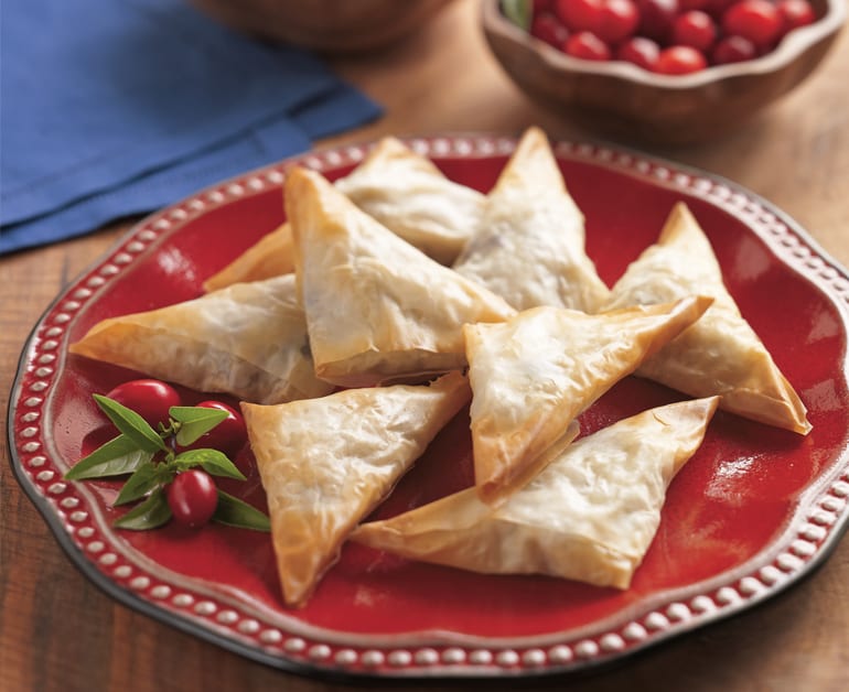 View recommended Turkey and Cranberry Party Triangles recipe