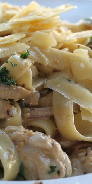 Light turkey tetrazzini
