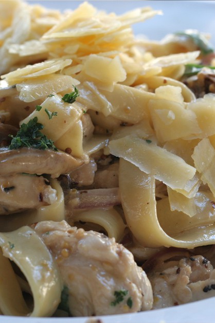Light turkey tetrazzini