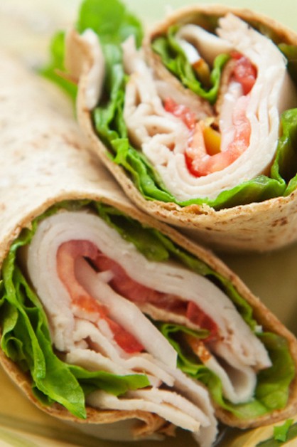 Turkey wraps daisy brand sour cream cottage cheese
