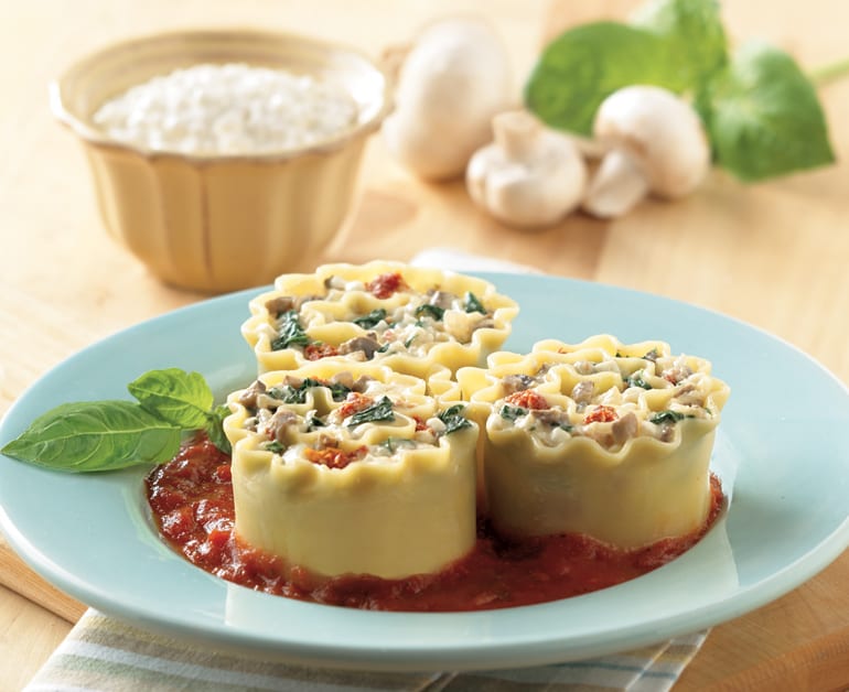 View recommended Veggie Lasagna Rolls recipe