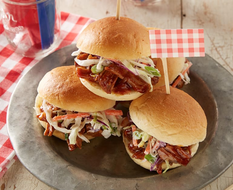 BBQ Shredded Pork with Tangy Coleslaw slider image 1