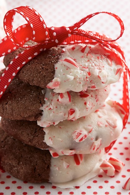 black and white cookies