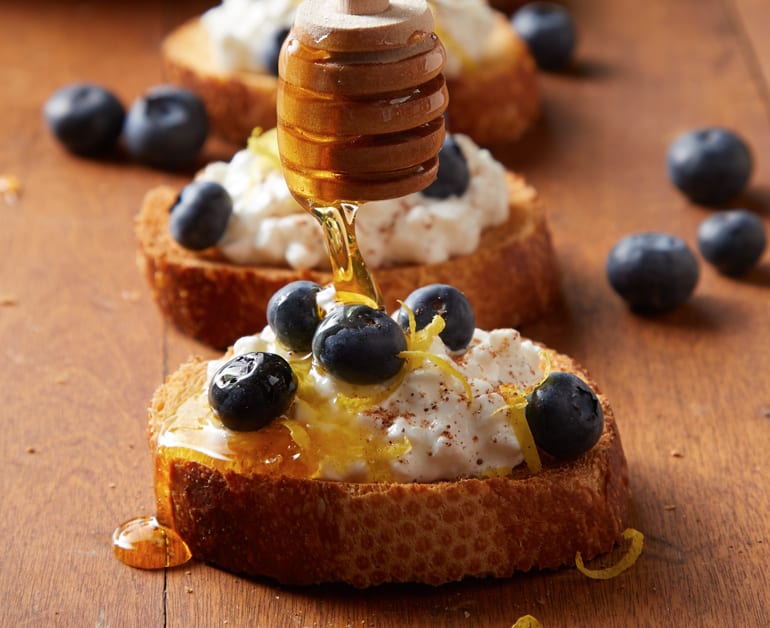 Blueberry & Cottage Cheese Toast slider image 1