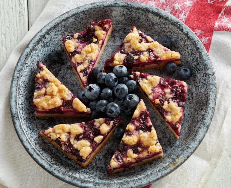 Blueberry Sour Cream Pie Bars slider image 