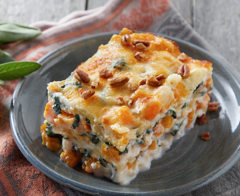 View recommended Cheesy Butternut Squash Lasagna recipe