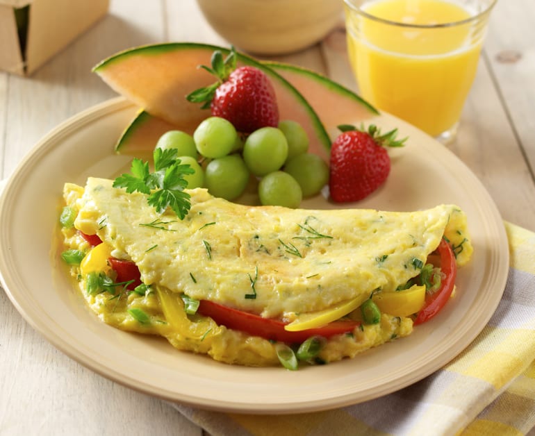 Cheesy Herb Omelette slider image 1