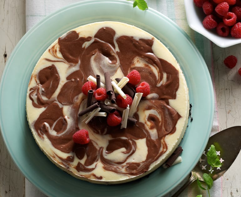 View recommended Chocolate Swirl Cheesecake recipe