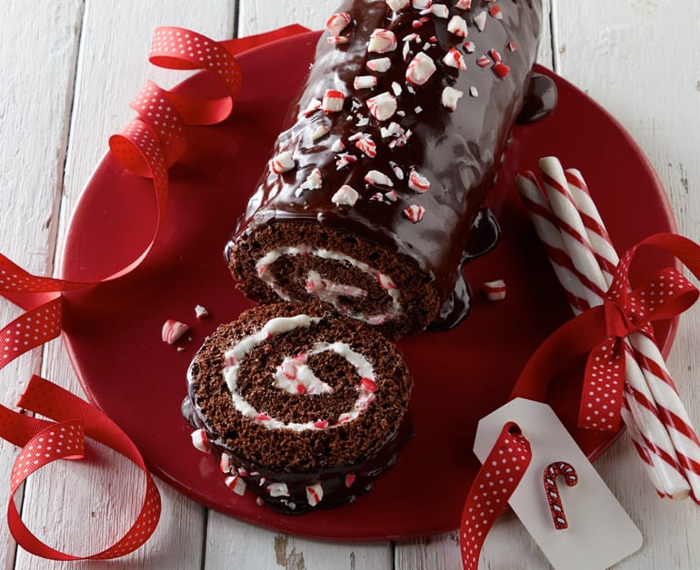 Chocolate Peppermint Cake Roll slider image 1