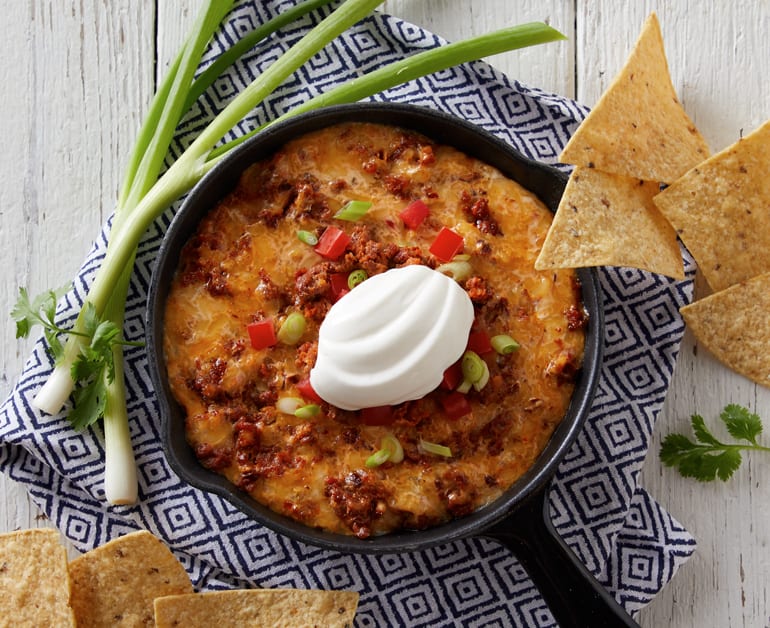 Click to open Baked Chorizo and Chipotle Queso recipe