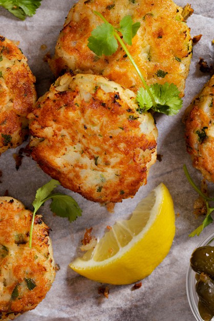 Crab and shrimp cake