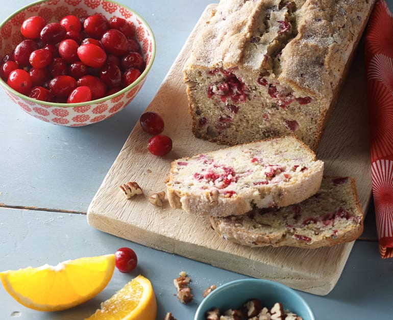 Cranberry Pecan Sour Cream Bread slider image 1