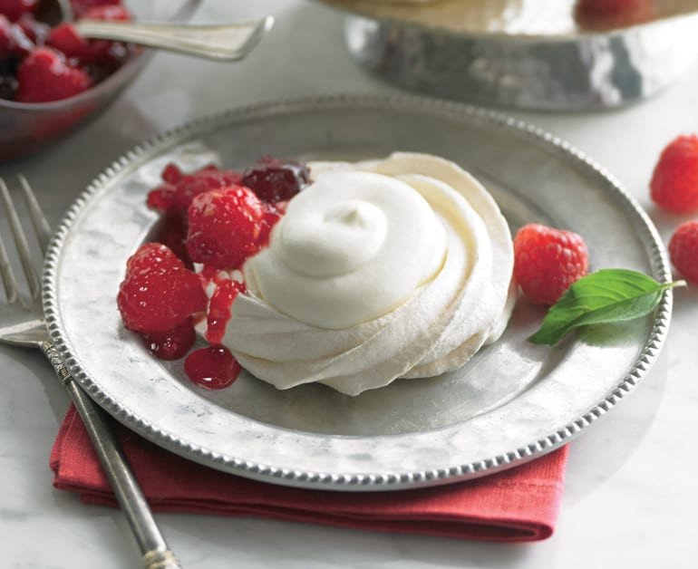 View recommended Cran-Raspberry Meringues recipe