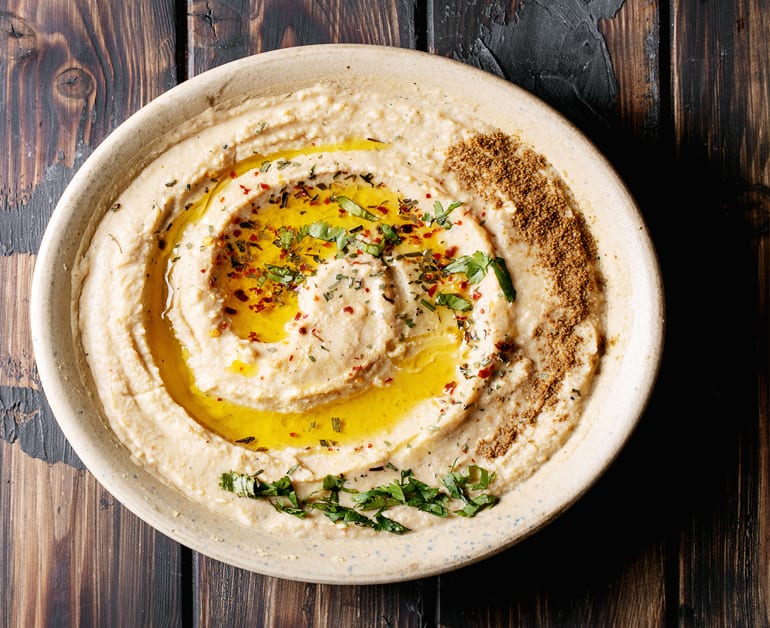 creamy hummus dip