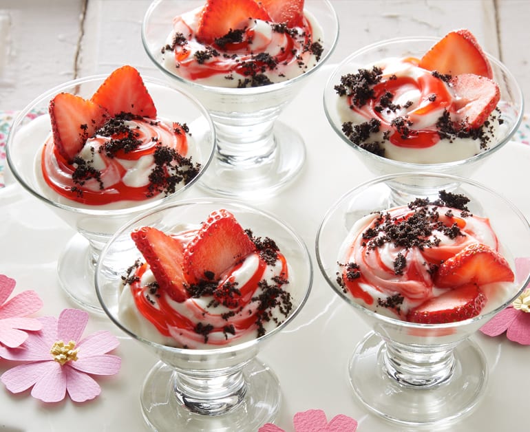 View recommended Deconstructed Strawberry Cheesecakes recipe