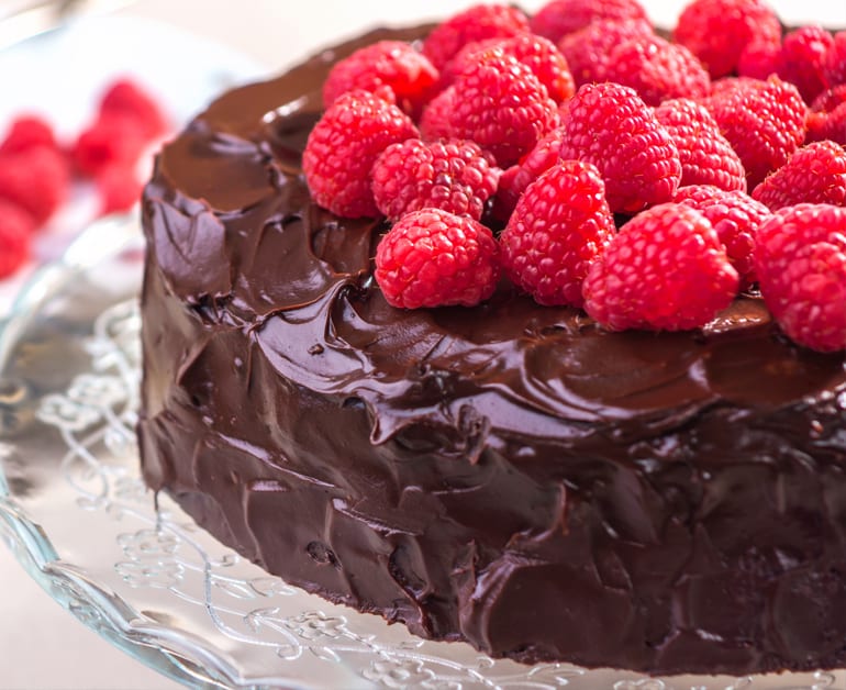 Thumbnail image for Divine Chocolate Raspberry Sour Cream Cake