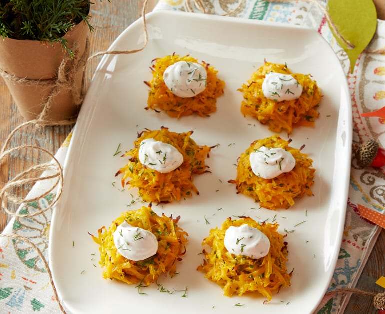 View recommended Easy Squash Oven Fritters recipe