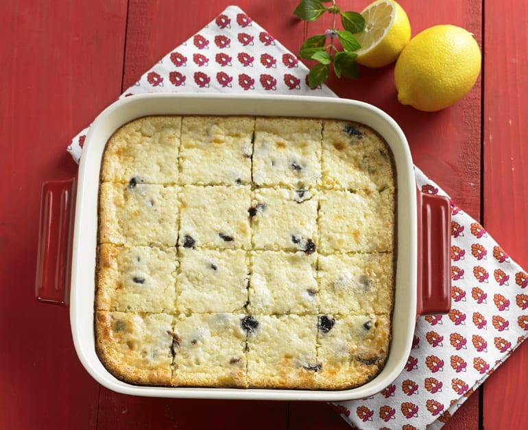 View recommended Lemon Cheese Bars with Chocolate and Cherries recipe