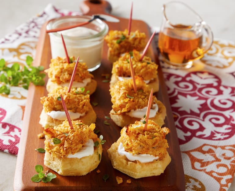 Mini Chicken and Waffles slider image 