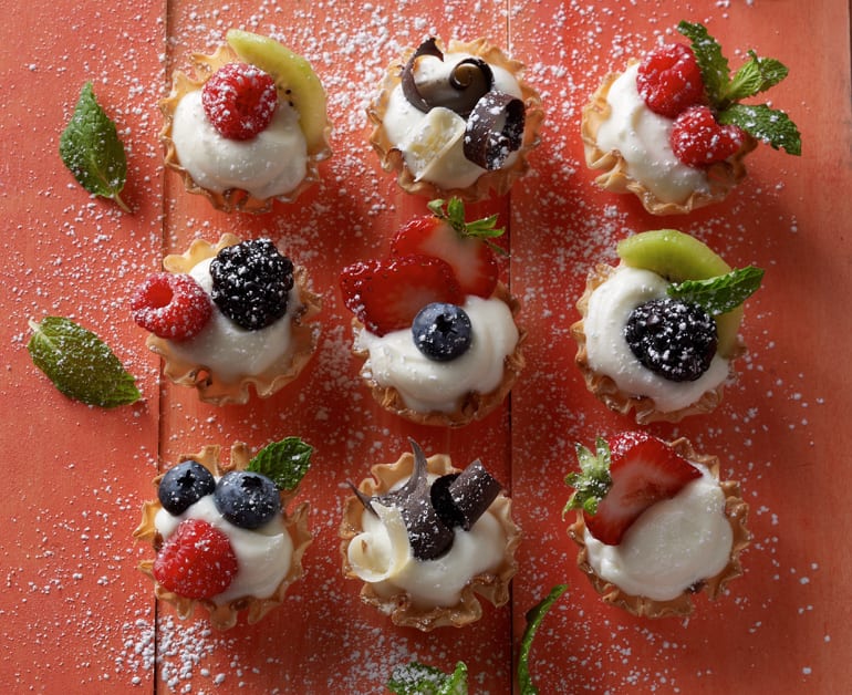 View recommended Mini White Chocolate Fruit Tarts recipe