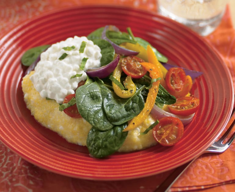 View recommended Polenta with Cheese and Greens recipe
