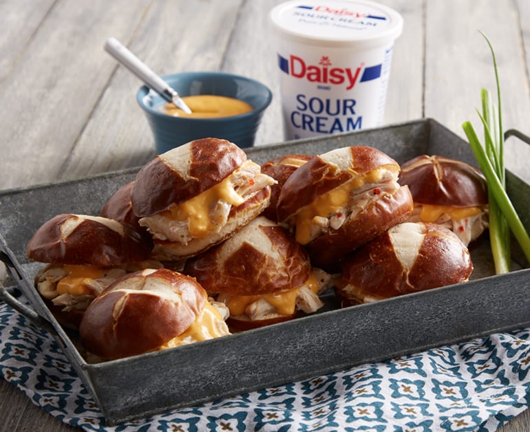 Click to open Pretzel Bun Sliders recipe