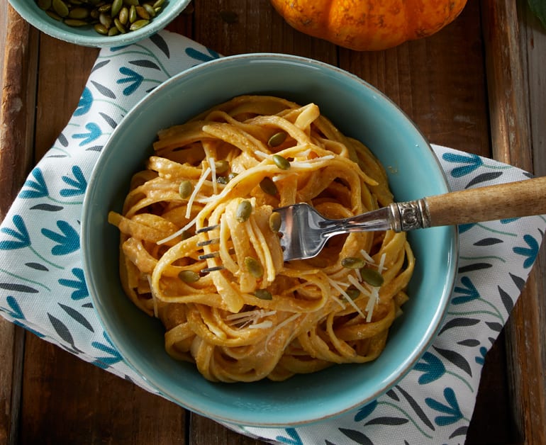 View recommended Creamy Pumpkin Fettuccine Alfredo recipe