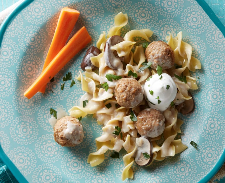 Thumbnail image for Quick and Easy Meatball Stroganoff