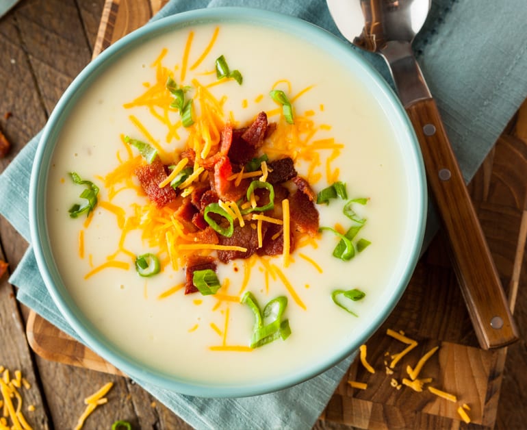 Click to open Slow Cooker Hearty Potato Soup recipe