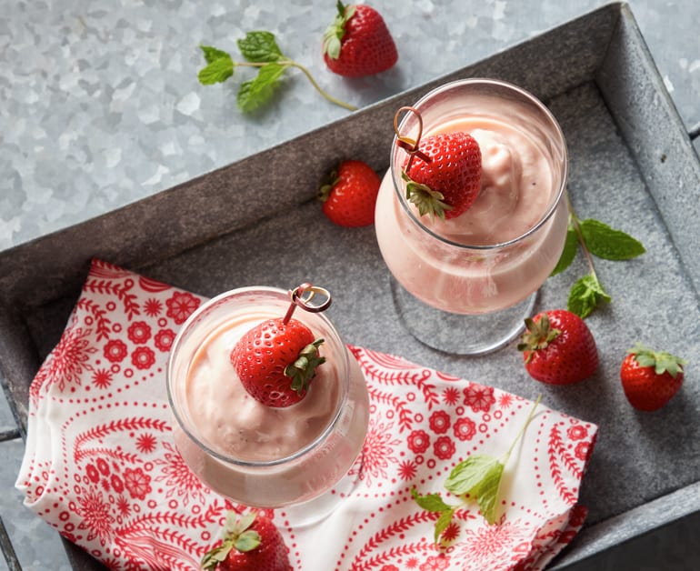 Super Easy Strawberry Mousse Recipe with Cottage Cheese - Daisy Brand