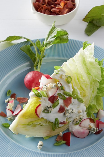 Creamy Wedge Salad on plate